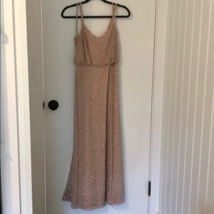 Adrianna papell size 2 BLUSH color beaded gown